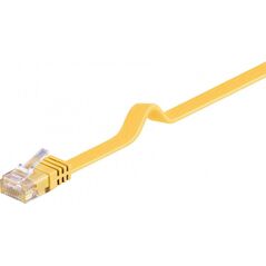 Goobay Kabel krosowy płaski patchcord U/UTP kat.6 żółty 2m (96414)