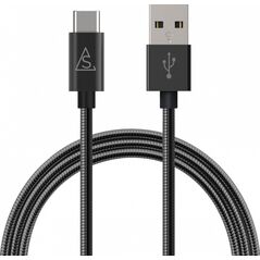 Kabel USB BlueLounge USB-A - USB-C 1 m Czarny (613361)