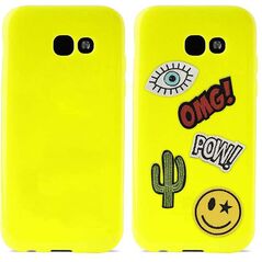 Puro Etui Patch Mania Galaxy A3 (2017) +5 Naklejek żółte