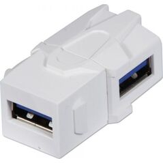 Lindy Lindy 60491 gniazdo Keystone kątowy (łącznik modułowy) Złącze USB typu A