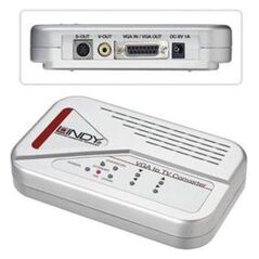 Adapter AV Lindy Composite Video - S-Video - D-Sub (VGA) srebrny (32566)