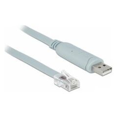 Adapter USB Delock DELOCK Adapter USB2.0/A St > Seriell RS232 RJ45 St 1.0m grau 6414133 4043619639113