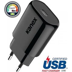 Ładowarka Kanex 1x USB-C 3 A (K160-1526-EUBK)