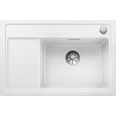 Zlewozmywak Blanco Zenar XL 6 S Compact Silgranit biały z korkiem automatycznym InFino, komora z prawej (523775)