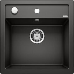 Zlewozmywak Blanco Dalago 5 Silgranit czarny z korkiem automatycznym (525871)