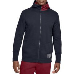 Under Armour Bluza męska Baseline Fleece Full Zip Hoodie czarna r. XS (1343006-002)