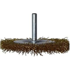 Abraboro Szczotka tarczowa 75x10 mm ABRABORO - drut mosiężny, trzpień