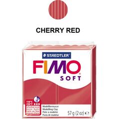 Fimo Masa plastyczna termoutwardzalna Soft wiśniowa czerwień 57g