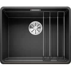 Zlewozmywak Blanco BLANCO ETAGON 500-F Silgranit PuraDur Czarny, InFino, szyny