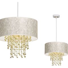 Lampa wisząca Milagro Glamour lampa wisząca LED Ready biała Milagro MLP6446