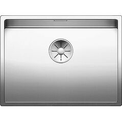 Zlewozmywak Blanco Claron 550-U Stal polerowana z korkiem InFino (521579)