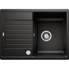Zlewozmywak Blanco BLANCO ZIA 45 S Compact Silgranit PuraDur Czarny odwracalny, korek auto.