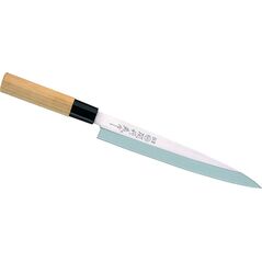 nóż kuchenny Sashimi33 cm stal nierdzewna/drewno srebrny/brązowy