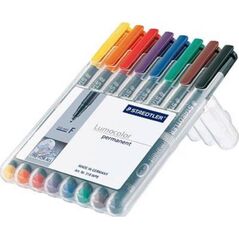 Staedtler Foliopis 318WP8 8kol. w etui STAEDTLER LUMOCOLOR permament