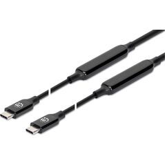 Kabel USB Manhattan USB-C - USB-C 3 m Czarny (355964) 10188702 766623355964