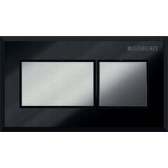 Przycisk spłukujący Geberit PNEUMATYCZNY PRZYCISK URUCHAMIAJĄCY WC GEBERIT, KSZTAŁT GEONETRYCZNY, PODTYNKOWY, DWUDZIELNY, SIGMA 12CM, CZARNY // DLP.G.116.051.KV.1