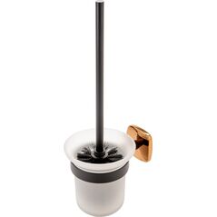 FDesign Szczotka do WC Merida wisząca różowe złoto + czarny  (FD6-MRD06-25)