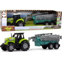 LeanToys Zielony Traktor Opryskiwacz Farma Dźwięk