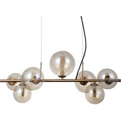 Lampa wisząca Italux Salonowa lampa wisząca Canello PND-406007-7-HBR mosiężna