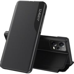 Hurtel Eco Leather View Case etui do Xiaomi Redmi Note 12 Pro / Poco X5 Pro 5G z klapką podstawka czarne
