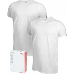 Puma Koszulka męska Puma Basic 2p Crew Tee biała 935016 02 XL