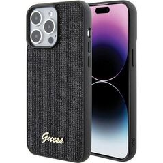 Guess Guess GUHCP15XPMSDGSK iPhone 15 Pro Max 6.7" czarny/black hardcase Disco Metal Script