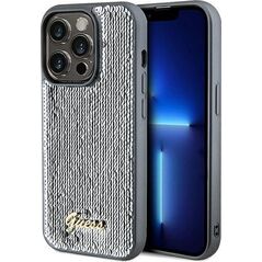 Guess Guess GUHCP14XPSFDGSS iPhone 14 Pro Max 6.7" srebrny/silver hardcase Sequin Script Metal