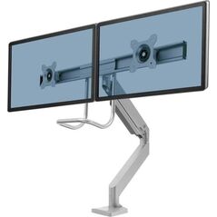 Fellowes Uchwyt biurkowy na 2 monitory do 32" Eppa z listwą (9909201)