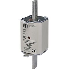 Etipo Wkładka topikowa ETI Polam NH1/WT-1 004139130 gF 100A 500V G przemysłowa szybka