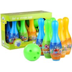 LeanToys Zestaw do Gry w Kręgle 6 Kręgli + Kula Sport Gra