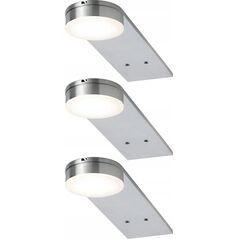 Paulmann Oprawy meblowe LED 3x3W 15VA długie 230V/350mA 200x50mm Żelazo satynowe/Metal Akryl