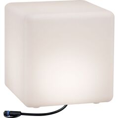 Lampa wisząca Paulmann Oprawa ogrodowa Plug & Shine CUBE 300x300 6.5W 3000K 575lm IP67 24V biały