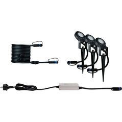 Kinkiet Paulmann Reflektor ogrodowy Plug & Shine STING LED 3x 6.3W 2200K IP67 24V antracyt/ aluminium