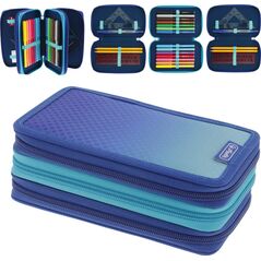 Piórnik Herlitz Herlitz TriCase 31tlg Dip Dye Blue/Turquoise