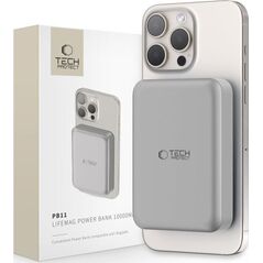 Powerbank Tech-Protect TECH-PROTECT PB11 LIFEMAG MAGSAFE POWER BANK 10000MAH TITANIUM
