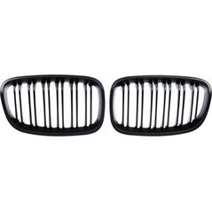 MTuning Grill sportowy podwójne żeberka Matt Black BMW 1 F20 F21 przed liftem 2011-2015
