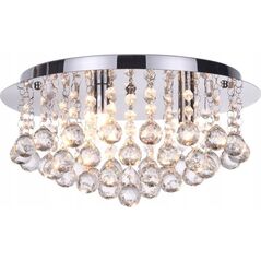 Lampa sufitowa Reality Plafon lampa sufitowa Reality Loona 3x33W G9 chrom / kryształ 622903-06