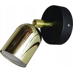 Kinkiet TKKRYWULT Tk Lighting Top 6030 kinkiet plafon lampa ścienna sufitowa spot 1x10W GU10 czarny/złoty