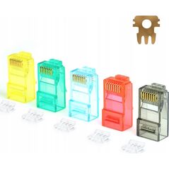 NetRack Wty k RJ45 UTP kat. 6, linka, Netrack, kolor MIX (100 szt)