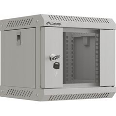 Lanberg ML SZAFA INSTALACYJNA RACK WISZĄCA 10" 4U 300X300 SZARA DRZWI PRZESZKLONE LANBERG (FLAT PACK)