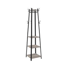 Vasagle Coat Rack with 3 Shelves 43 x 43 x 180 cm (LCR080B02) (VASLCR080B02) έως 12 άτοκες Δόσεις