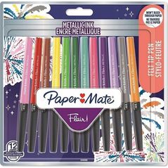 Paper Mate PAPER MATE Faserschreiber Flair 12er METALLIC M 0.7 mm Blister