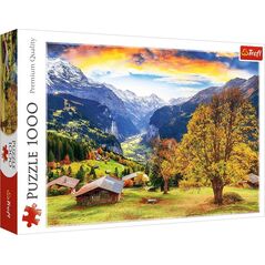 Trefl PUZZLE 1000EL TREFL MALOWNICZA WIOSKA ALPY PUD6