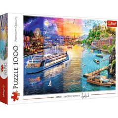 Trefl PUZZLE 1000EL TREFL REJS PO EUROPIE PUD6