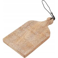 Deska do krojenia Home Styling Collection Deska do krojenia z drewna mango, z uchwytem, 10 x 19,5 x 1,3 cm