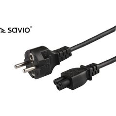 Kabel zasilający Savio Przewód zasilający \\'koniczynka\\' Savio CL-81 1,8m, wielopak 10 szt., 3x0.75mm2-SAVIO CL-81Z