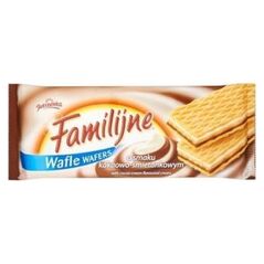 Jutrzenka Familijne Wafle o smaku kakaowo-śmietankowym 180 g