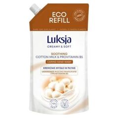 Luksja Luksja Creamy & Soft Kremowe mydło w płynie Mleczko bawełniane i Prowitamina B5 400 ml opakowanie uzupełniające