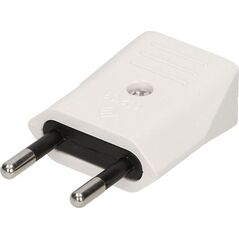 Orno Wtyczka płaska bez uziemnia, 10A, 250V, biała OR-AE-1374