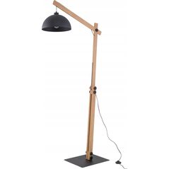 Lampa podłogowa TK Lighting Tk Lighting Oslo 5582 lampa stojąca podłogowa 1x15W E27 czarna/drewniana